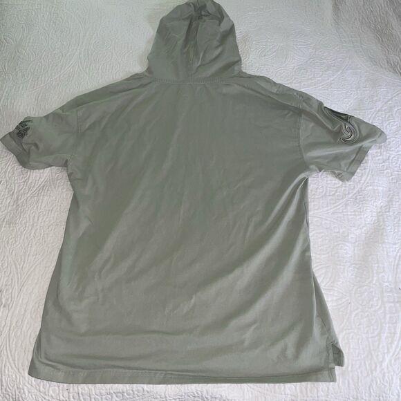 Pro Standard Atlanta Braves Green Short Sleeved Hoodie Size S - Picture 2 of 14